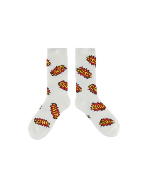 ラスト1点 / SM-A22-0000-106 / SOCKS / POW / WHITE / ソックス / ポウ   (ホワイト)