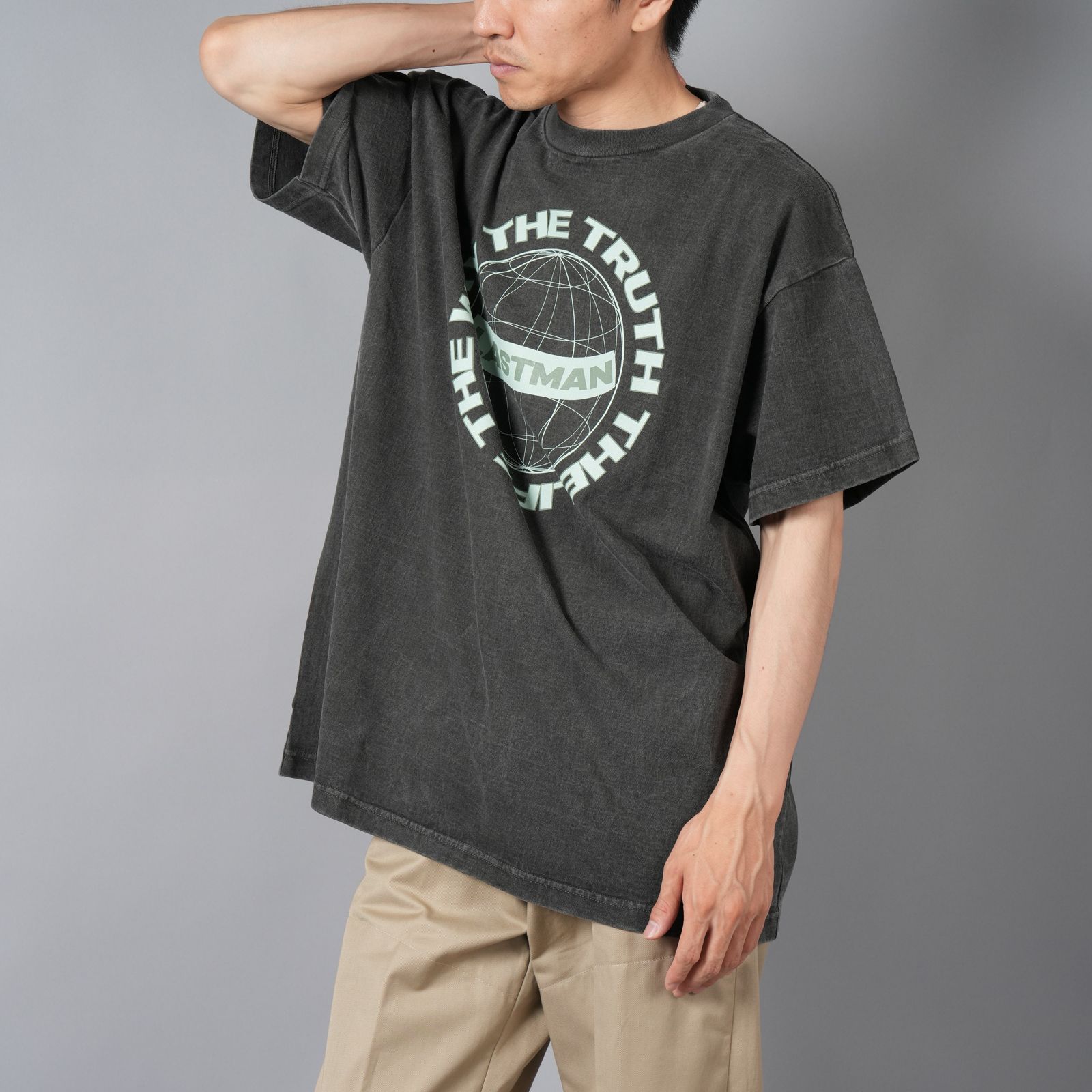 Men's Long-sleeve T-shirt with printed patches | Black | Diesel