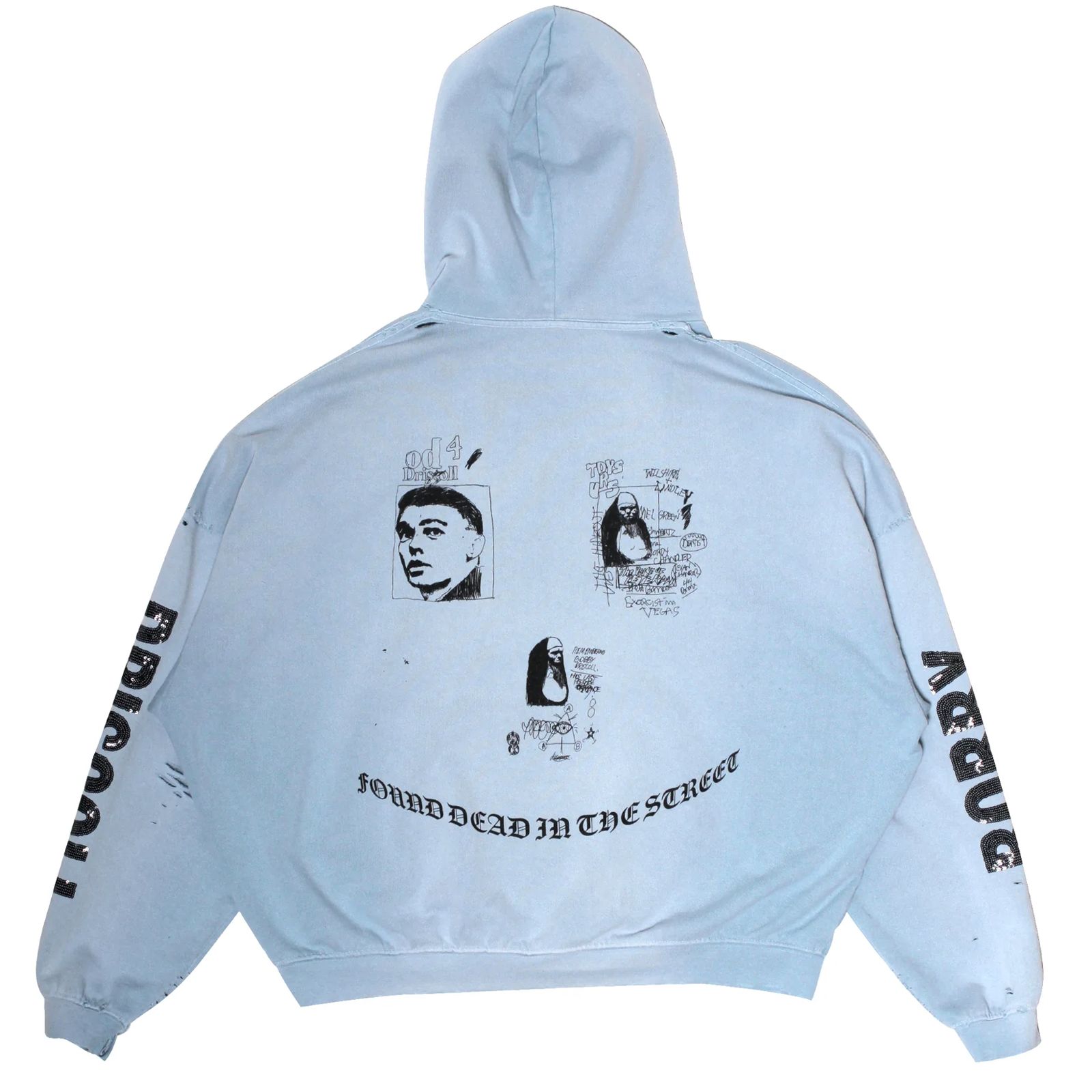 BOBBY DIRSCOLL HOODED SWEATSHIRT  / フーディー・パーカー (ベイビーブルー)