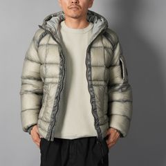 D.D. SHELL HOODED DOWN JACKET / フーデッド ダウンジャケット (フリントグレー)