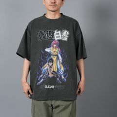 【ラスト1点】[幽遊白書]  TYUM24AM003 / S/S T-Shirt (KURAMA/HIEI) / Tシャツ (ブラック)