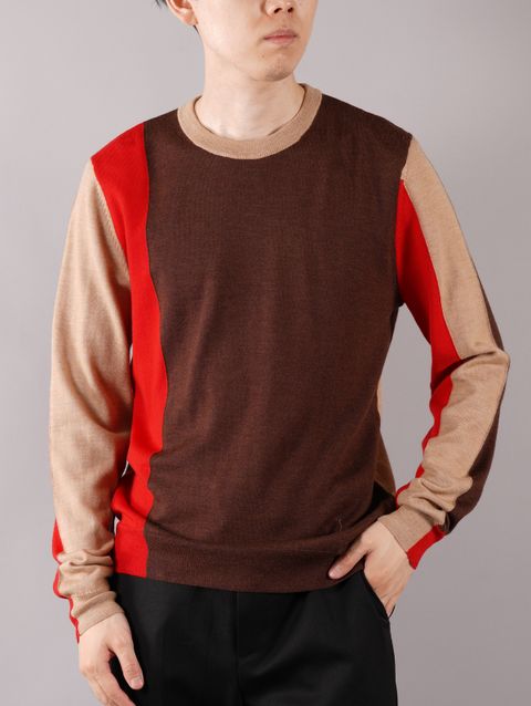 ラスト1点 / CREW NECK JUMPER / クルーネック ジャンパー (ブラウン)