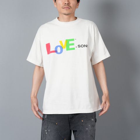 【残りわずか】SM-HR8-0000-019 / SS TEE / LOVE SONG / WHITE / Tシャツ (ホワイト)