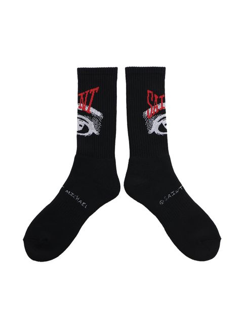 【残りわずか】SM-YS8-0000-101 / SOCKS / EYE / BLACK / ソックス アイ   (ブラック)