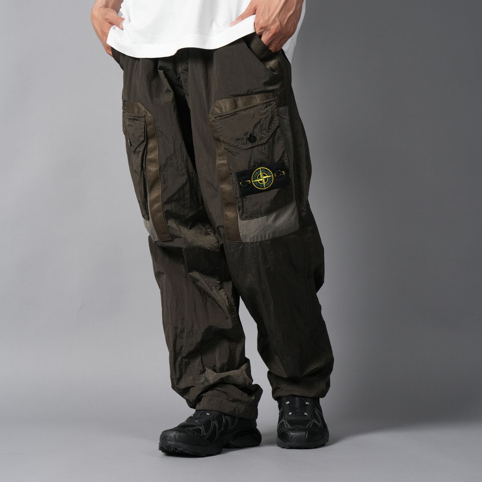 3100010 / CARGO PANTS 【NYLON METAL】【LOOSE FIT】 (コールグレー)