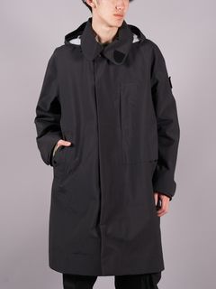 【ラスト1点】LONG TRENCH COAT_CHAPTER 1 / 10 GORE-TEX OPAQUE R-NYLON / ロング トレンチコート (ゴアテックス) / ブラック