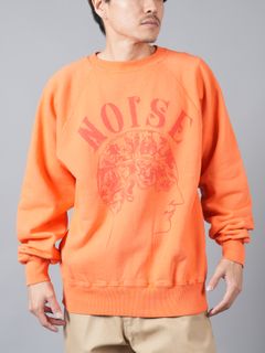 【ラスト1点】【限定】SM-A23-0000-C14 / BerBerJin_CREW SWEAT_NOISE / クルーネックスウェット  (オレンジ)