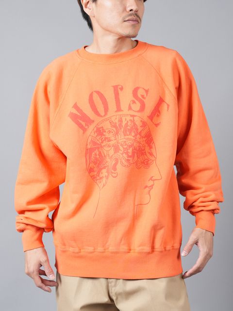 【ラスト1点】【限定】SM-A23-0000-C14 / BerBerJin_CREW SWEAT_NOISE / クルーネックスウェット  (オレンジ)