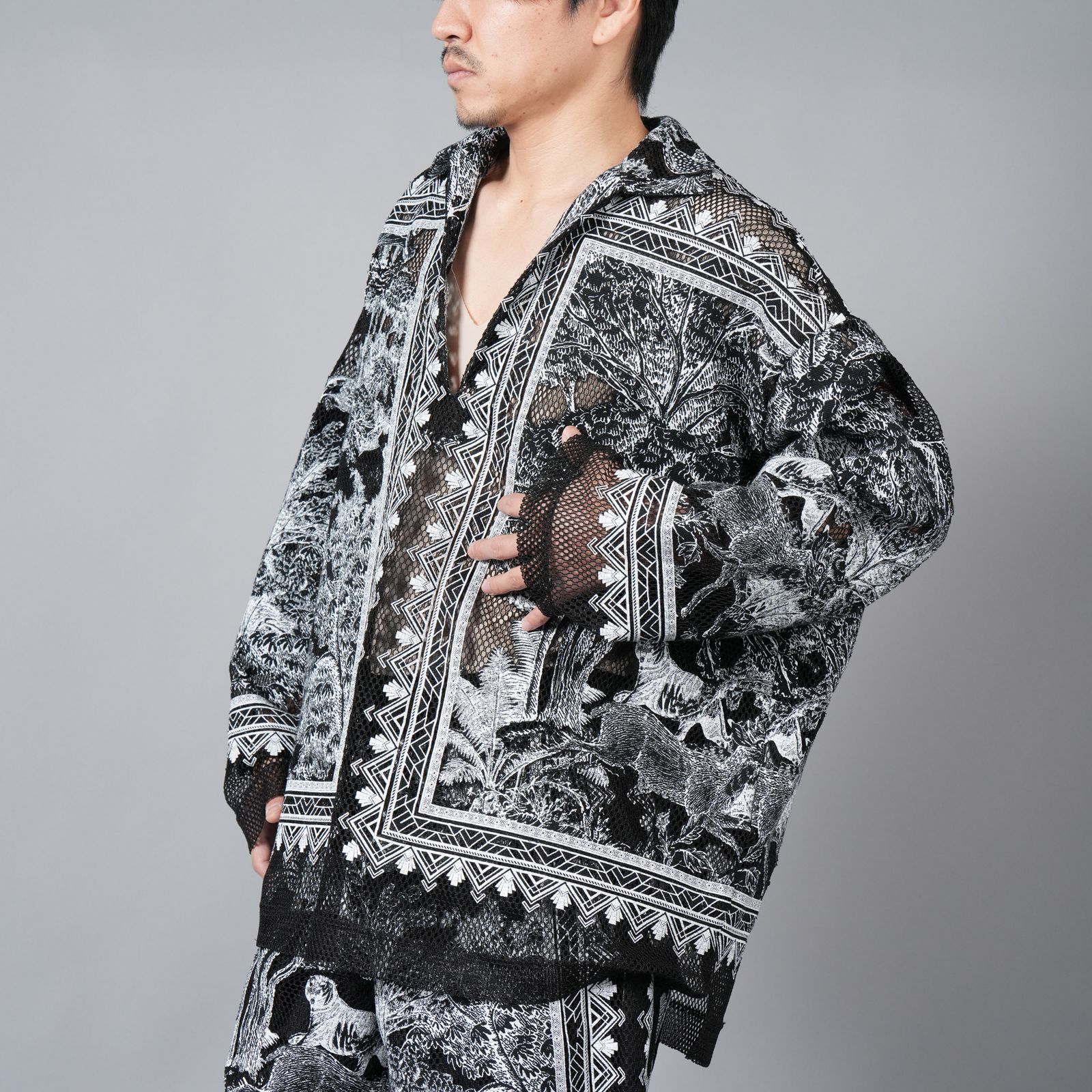 【ラスト1点】 SAVANNA SKIPPER SHIRT / サバンナ スキッパーシャツ (ブラック)