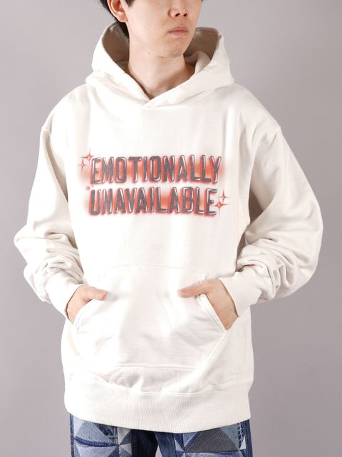ラスト1点 / EU-A21-0000-014 / EU LOGO HOODIE / イーユー ロゴ フーディー   (ホワイト)