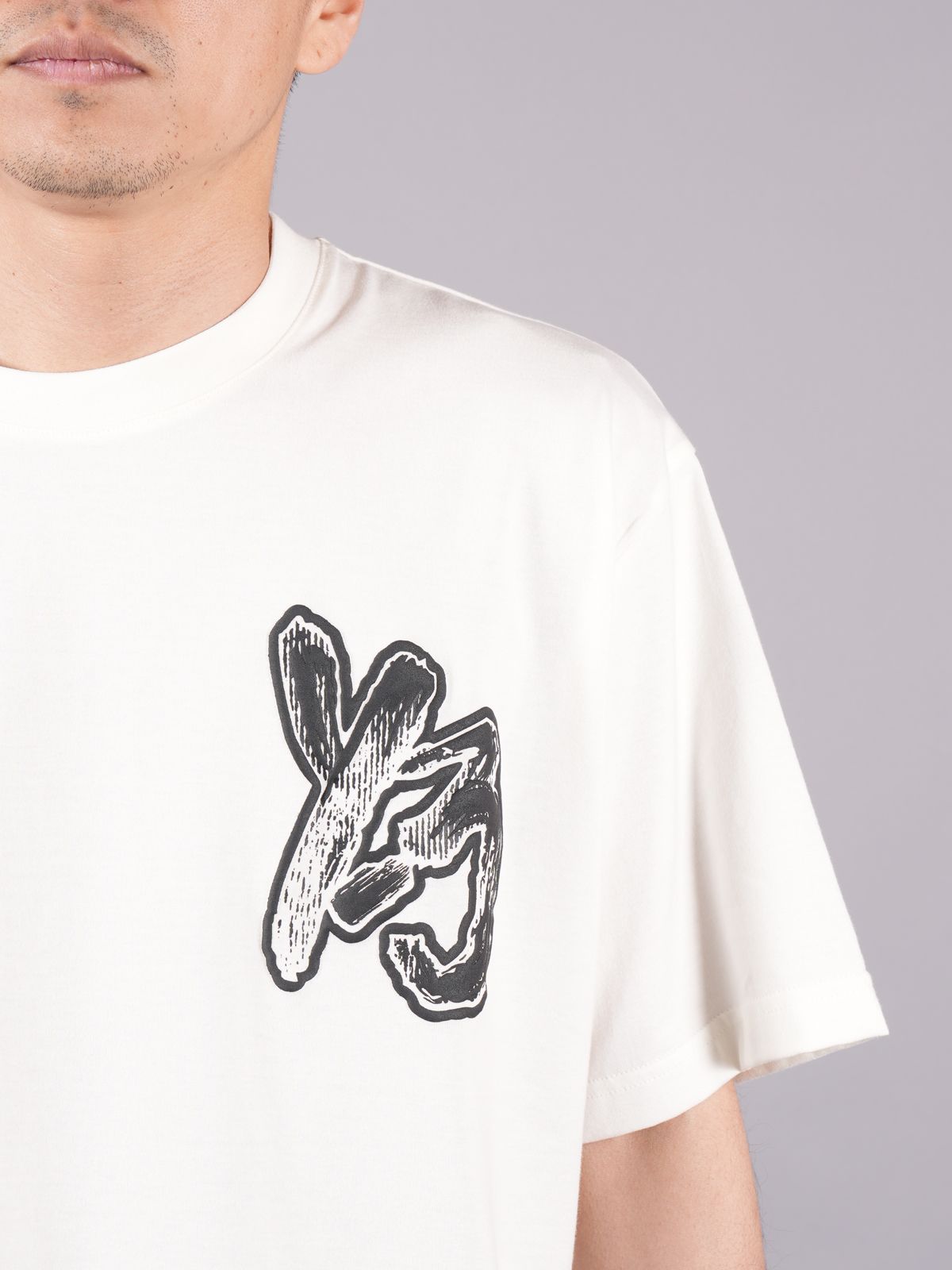 公式 Y-3 BRUSH GFX SS T ワイスリー Tシャツ Tシャツ/カットソー(半袖