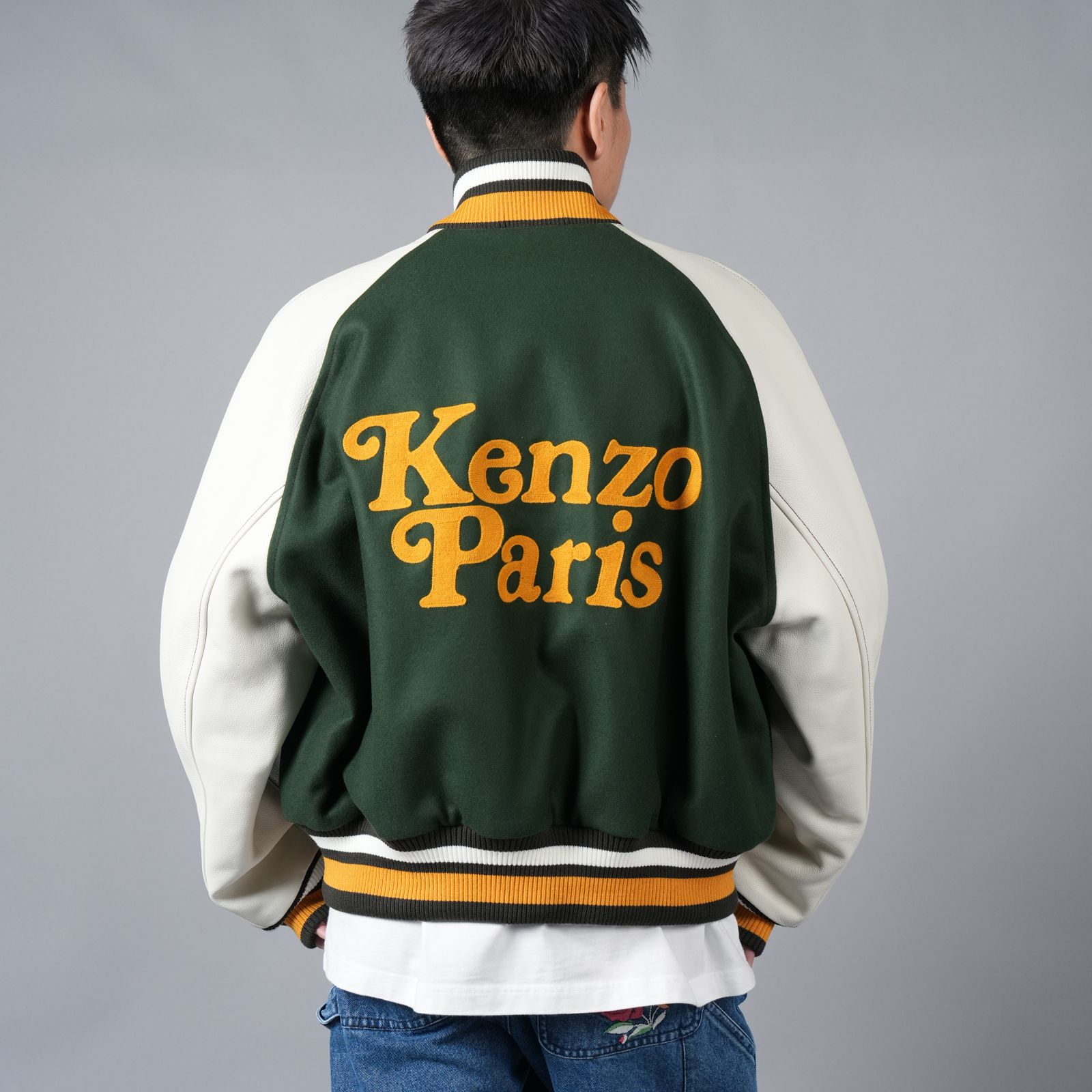 期間限定価格未使用　KENZO ケンゾー ジャケット ブルゾン　スタジャン　L Yahoo!オークション - 希少 KENZO PARIS ケンゾー スタジャン 美品 L