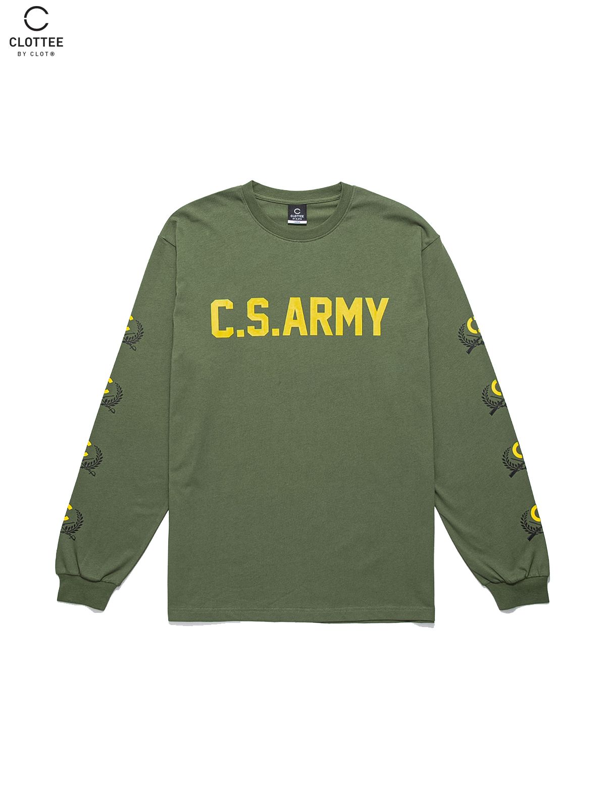 C.S. ARMY L/S T-SHIRT / アーミー ロングスリーブ Tシャツ (グリーン)