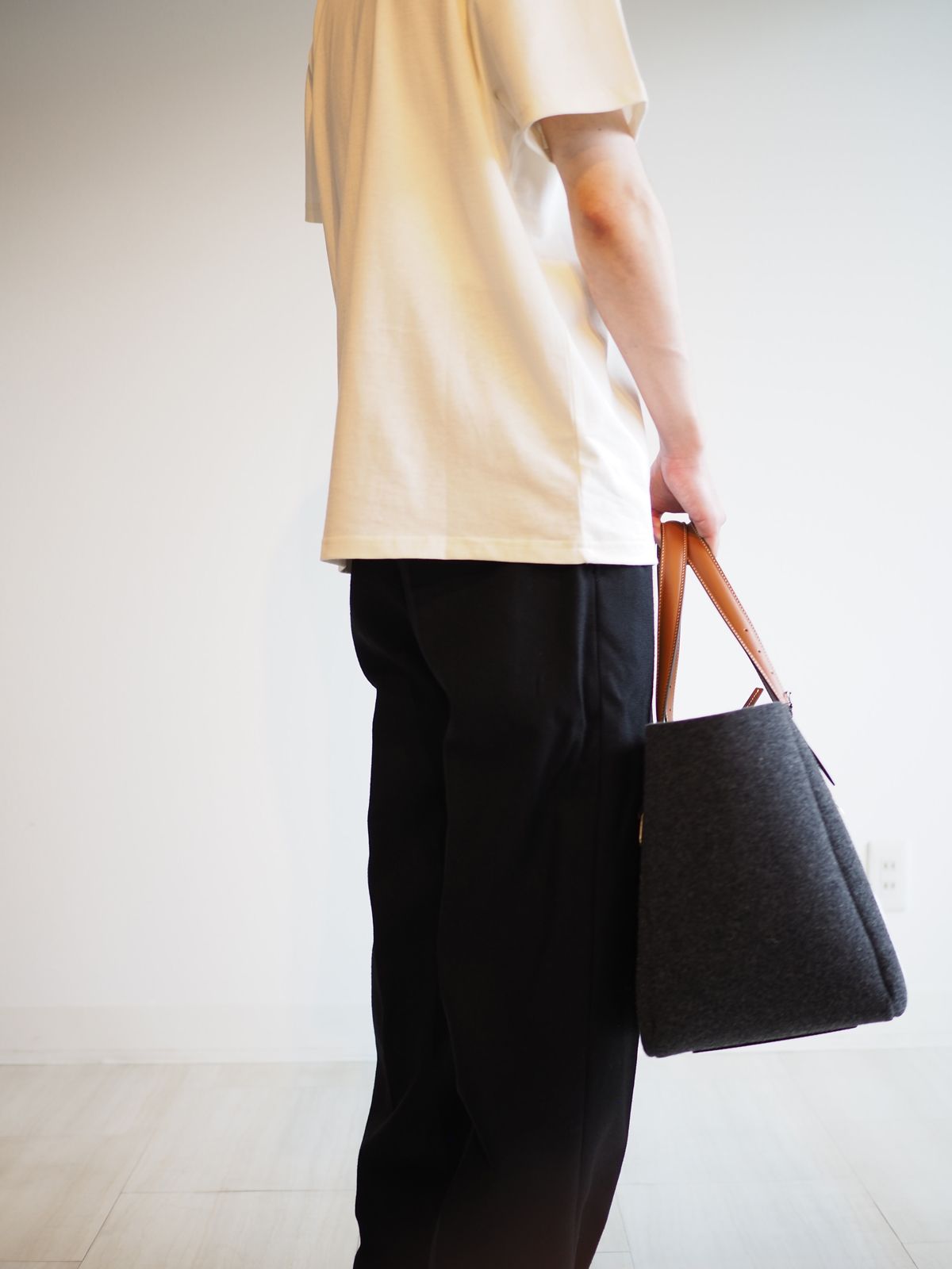 ラスト1点 / BELT TOTE BAG / ベルト トート バック (ダークグレー)
