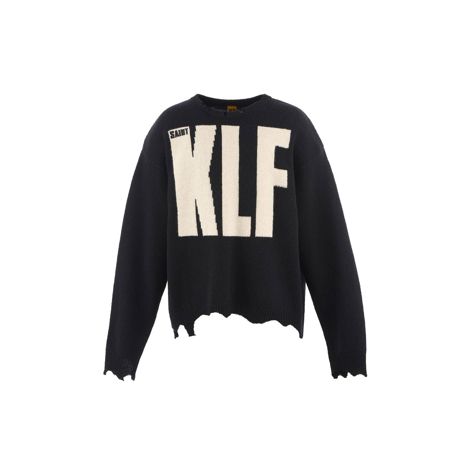 SM-HR1-0000-C08 / KLF_CREW NECK KNIT / KLF / BLACK / ニット・セーター (ブラック)