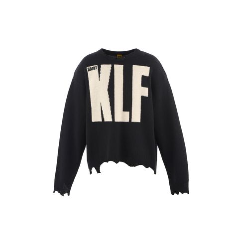 SM-HR1-0000-C08 / KLF_CREW NECK KNIT / KLF / BLACK / ニット・セーター (ブラック)