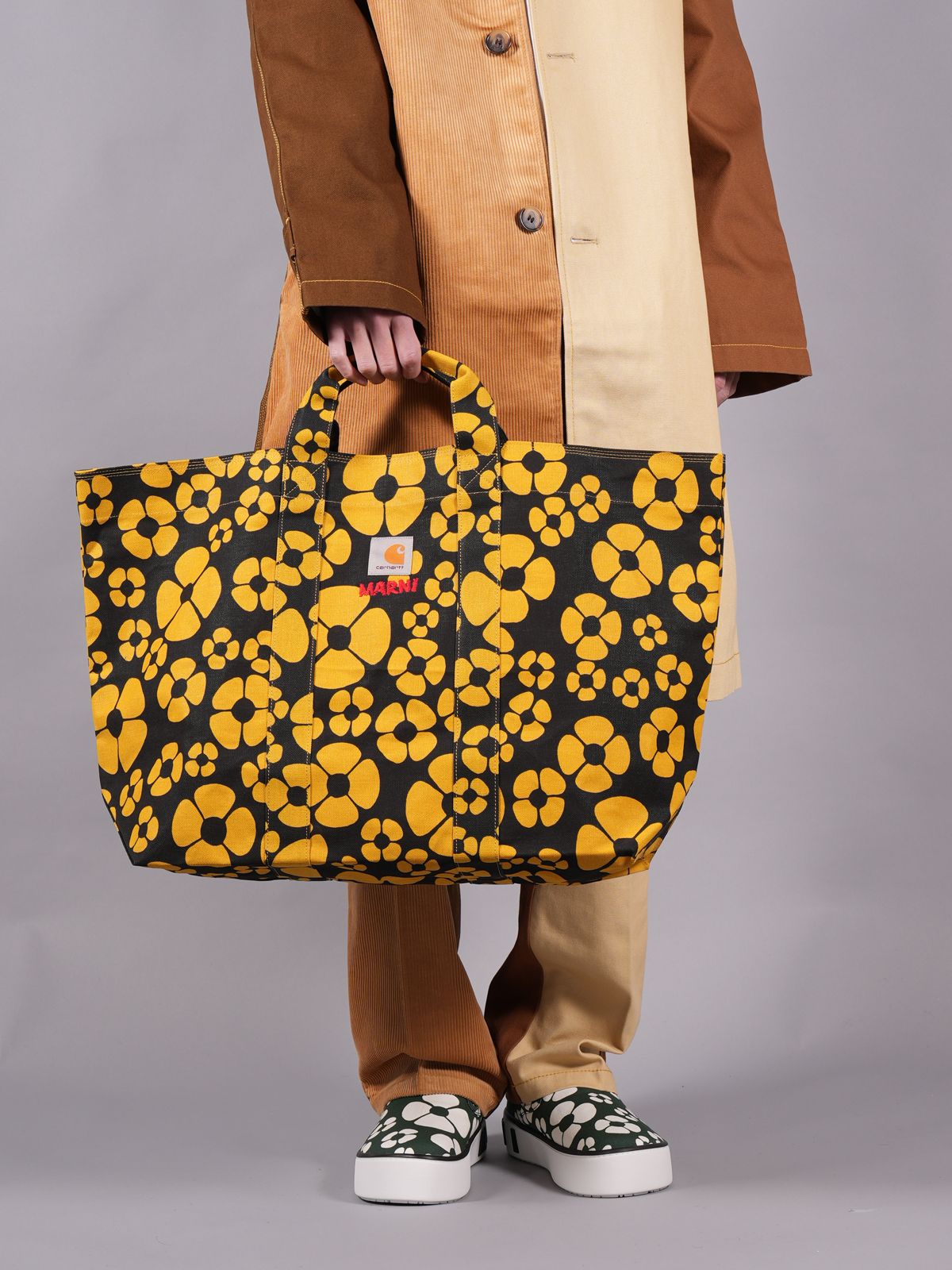 MARNI - MARNI X CARHARTT WIP - YELLOW SHOPPER / トートバック (サン ...