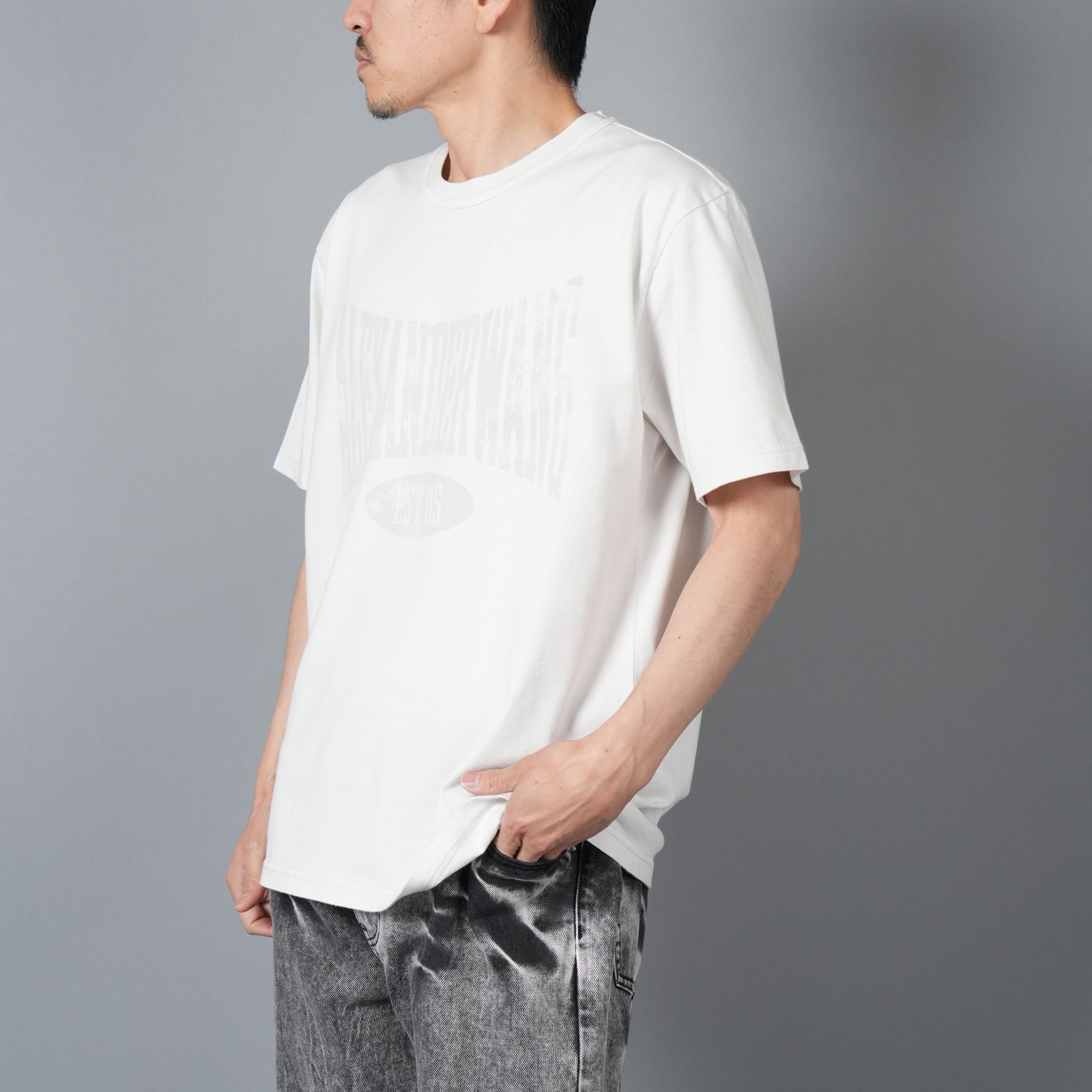 【残りわずか】GRAPHIC SHORT SLEEVE TEE / グラフィック ショートスリーブT   (ダーティーホワイト)