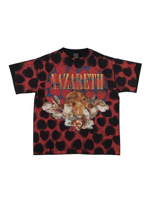 ラスト1点 / SM-S21-0000-005/SS TEE _heart _BLACK / ハート Tシャツ  (ブラック) SM-S21-0000-005 ©SAINT M××××××