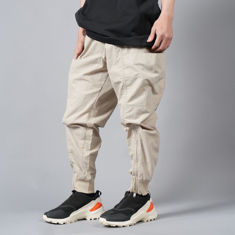 adidas Y-3 Crinkle Men's Nylon Cuffed Pants Beige IV8024
