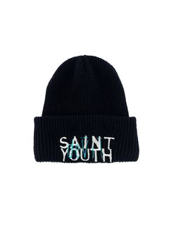 【ラスト1点】 SM-A22-0000-044 / KNIT CAP / SAINT YOUTH / BLK / ニットキャップ セントユース  (ブラック)