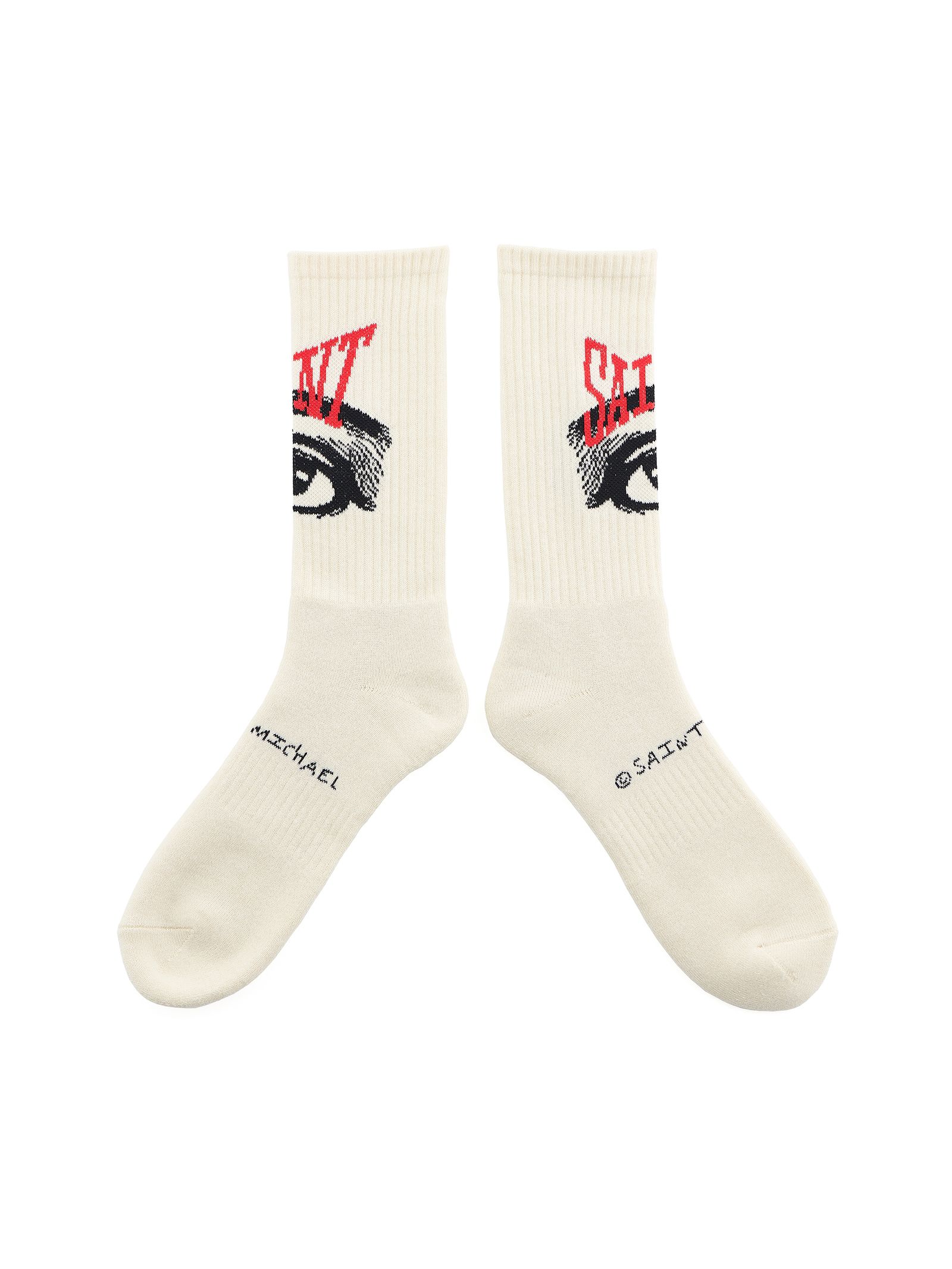 SAINT M×××××× - SM-A23-0000-100 / SOCKS / EYE / WHITE / ソックス