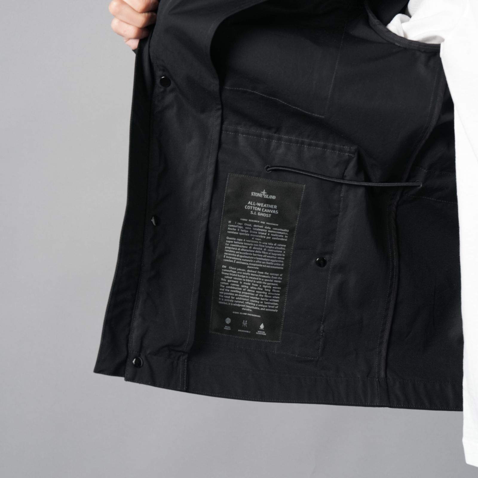 4100035 / ALL-WEATHER COTTON CANVAS_S.I. GHOST / フィールドジャケット (ブラック)