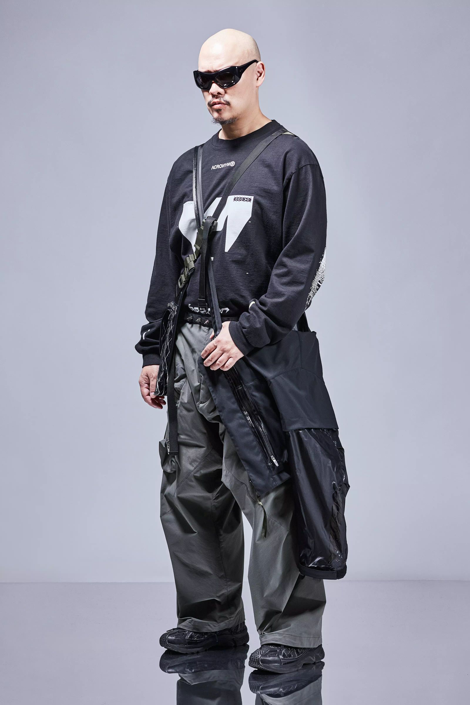 【ラスト1点】J115K-E / Encapsulated Nylon Interops Jacket Gen. 1 / エンキャプスレイテッド ナイロン インターロプス ジャケット  [ワイドフィット] (ブラック)