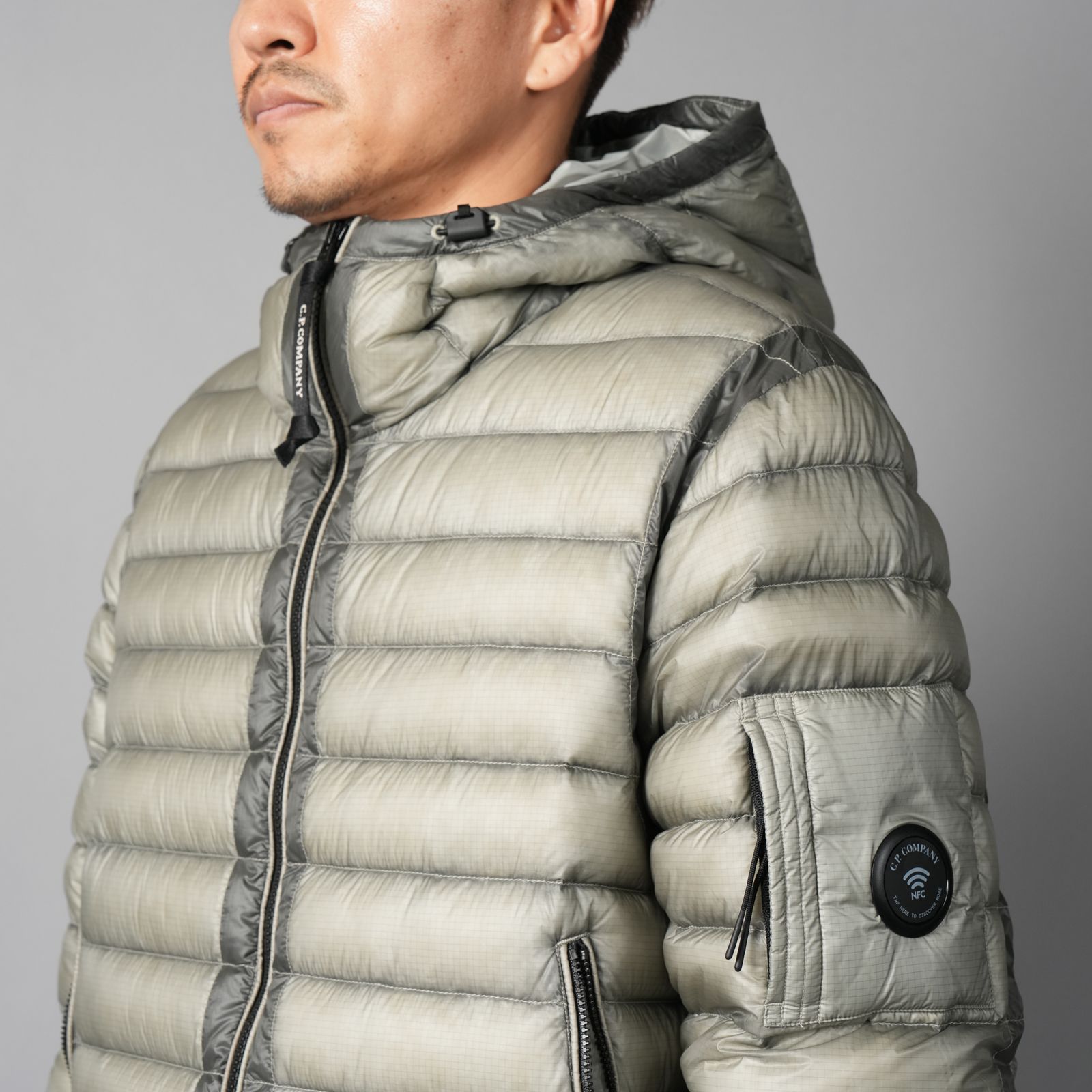 D.D. Shell Hooded Lens Down Jacket / フーデッド レンズ ダウンジャケット (フリントグレー)