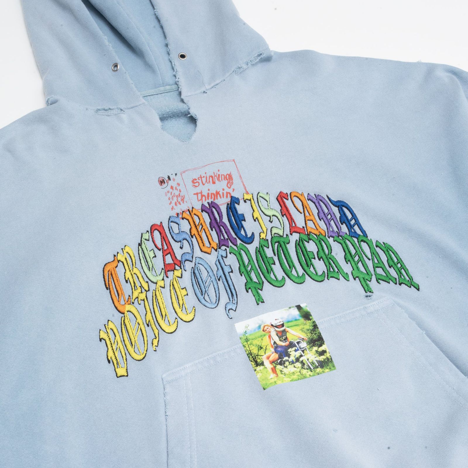 BOBBY DIRSCOLL HOODED SWEATSHIRT  / フーディー・パーカー (ベイビーブルー)