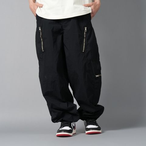 GARMENT DYED NYLON TACTEL CARGO / カーゴパンツ (ブラック)