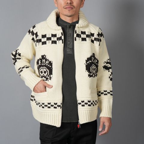 EU LATIN KNIT JACKET / ラテン ニットジャケット (アイボリー)