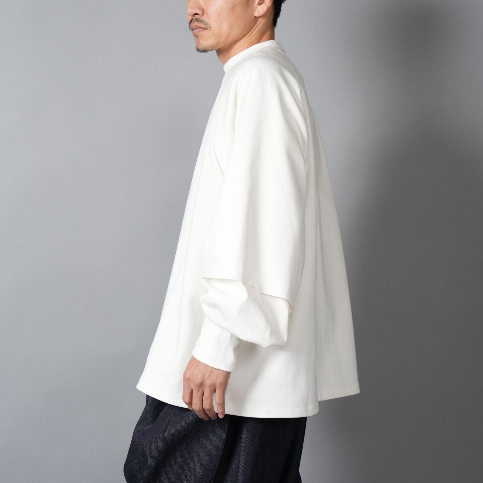 RAGLAN LAYERED LONGSLEEVE TEE / ラグラン レイヤード ロングスリーブT ロンT (ダブ)