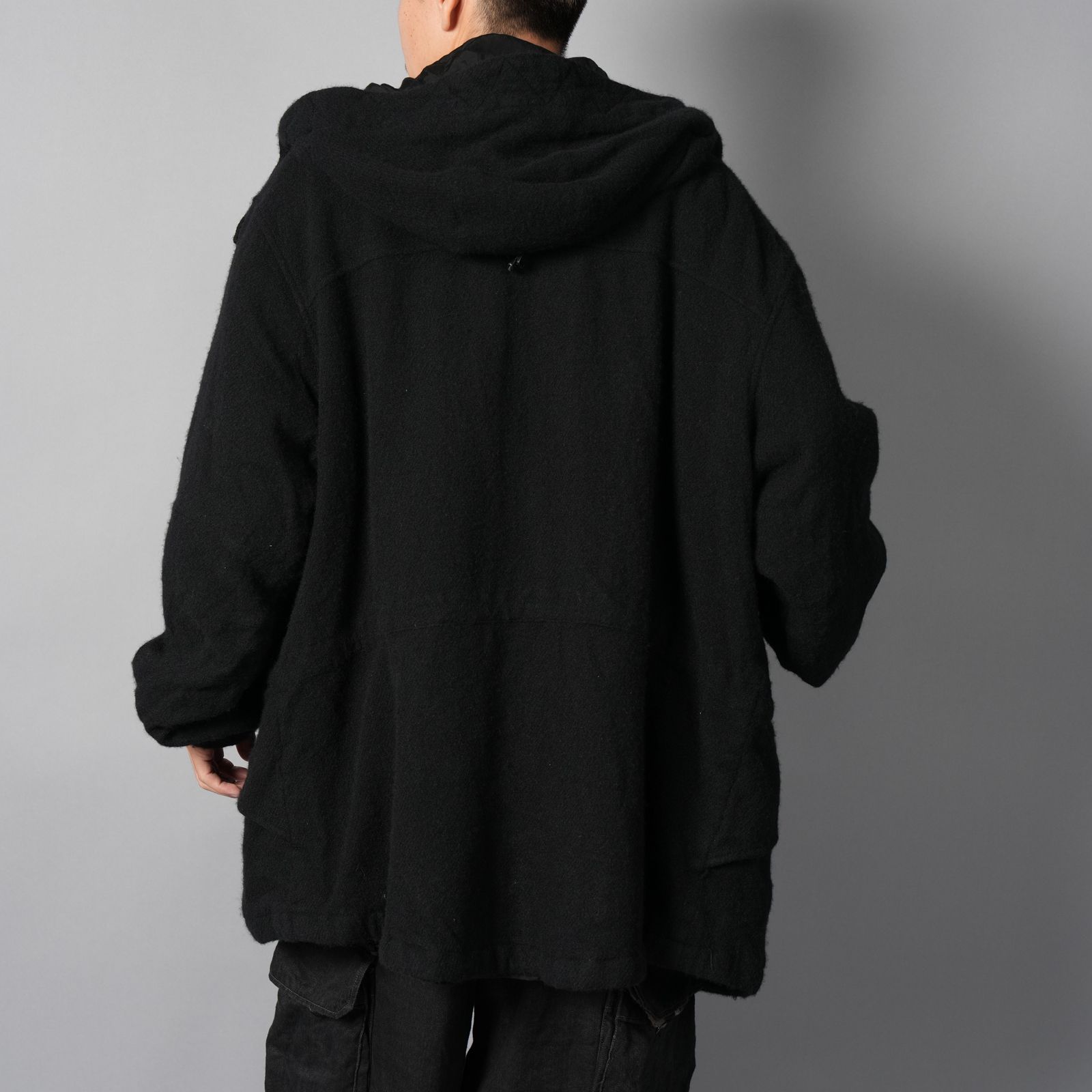 Felted Wool Coat / フェルテッド ウールコート (ブラック)