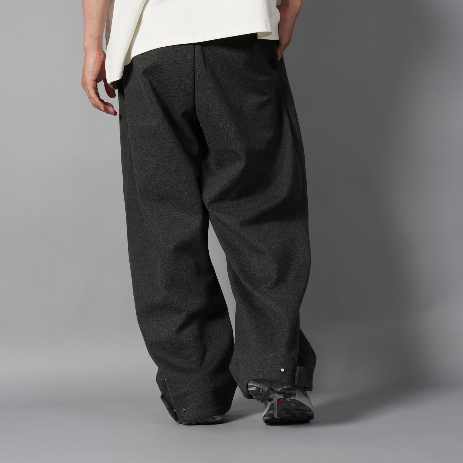 PULL ON PANT / プルオンパンツ (チャコールツィード)