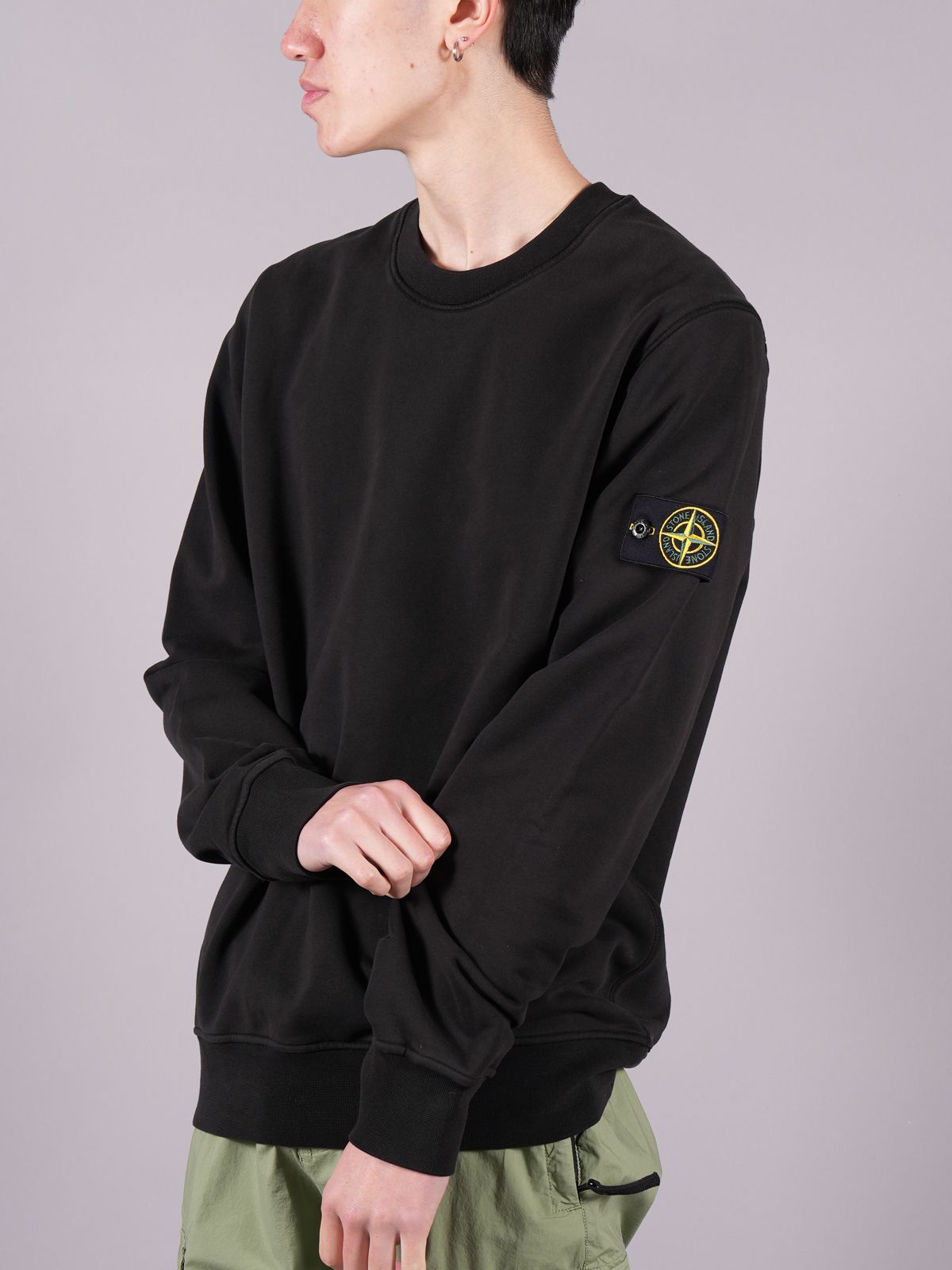 幅広type 23SS【新品】STONE ISLAND ワッペン ロゴ スウェット L