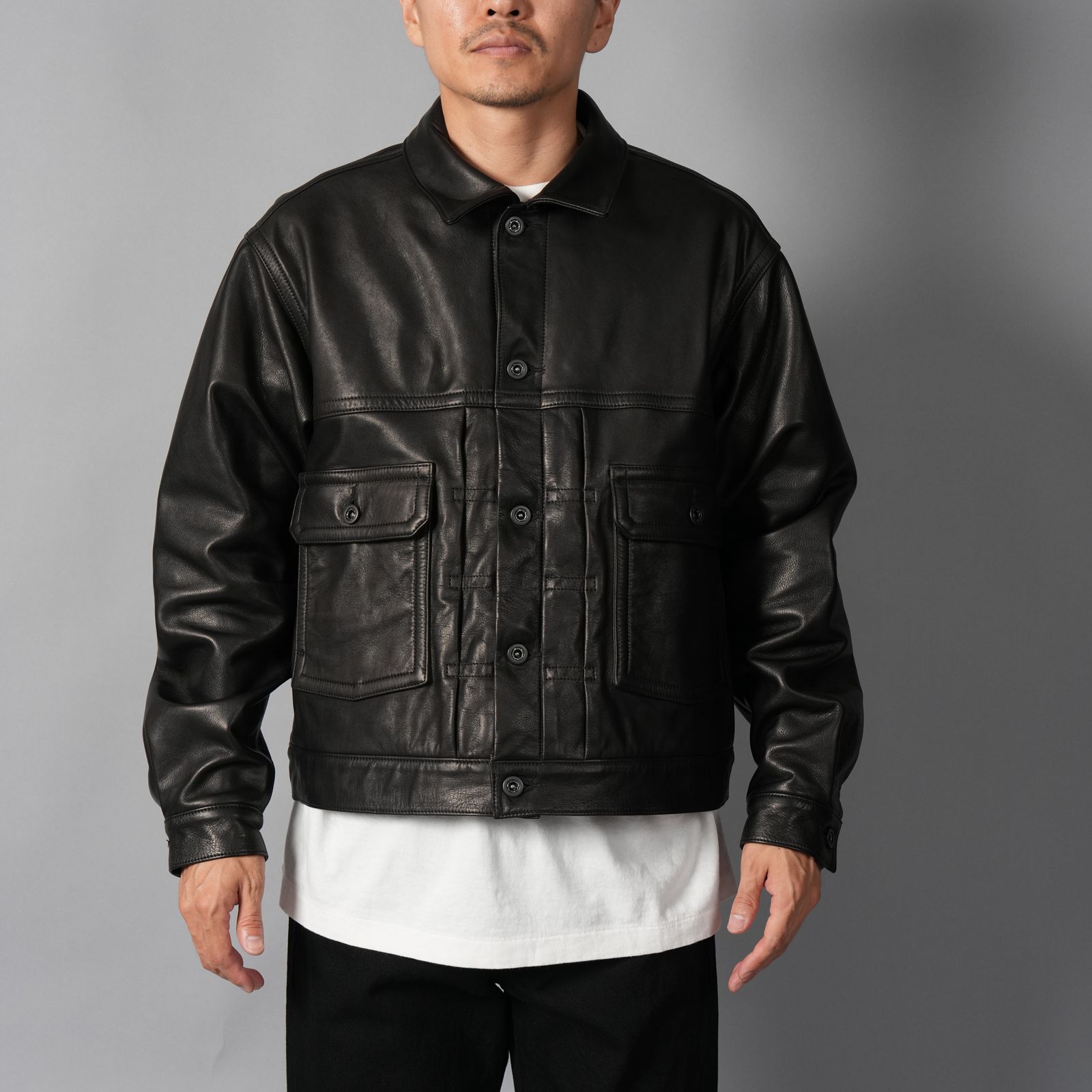 TRUCKER JACKET / トラッカージャケット -Black Luxe- (ブラック)