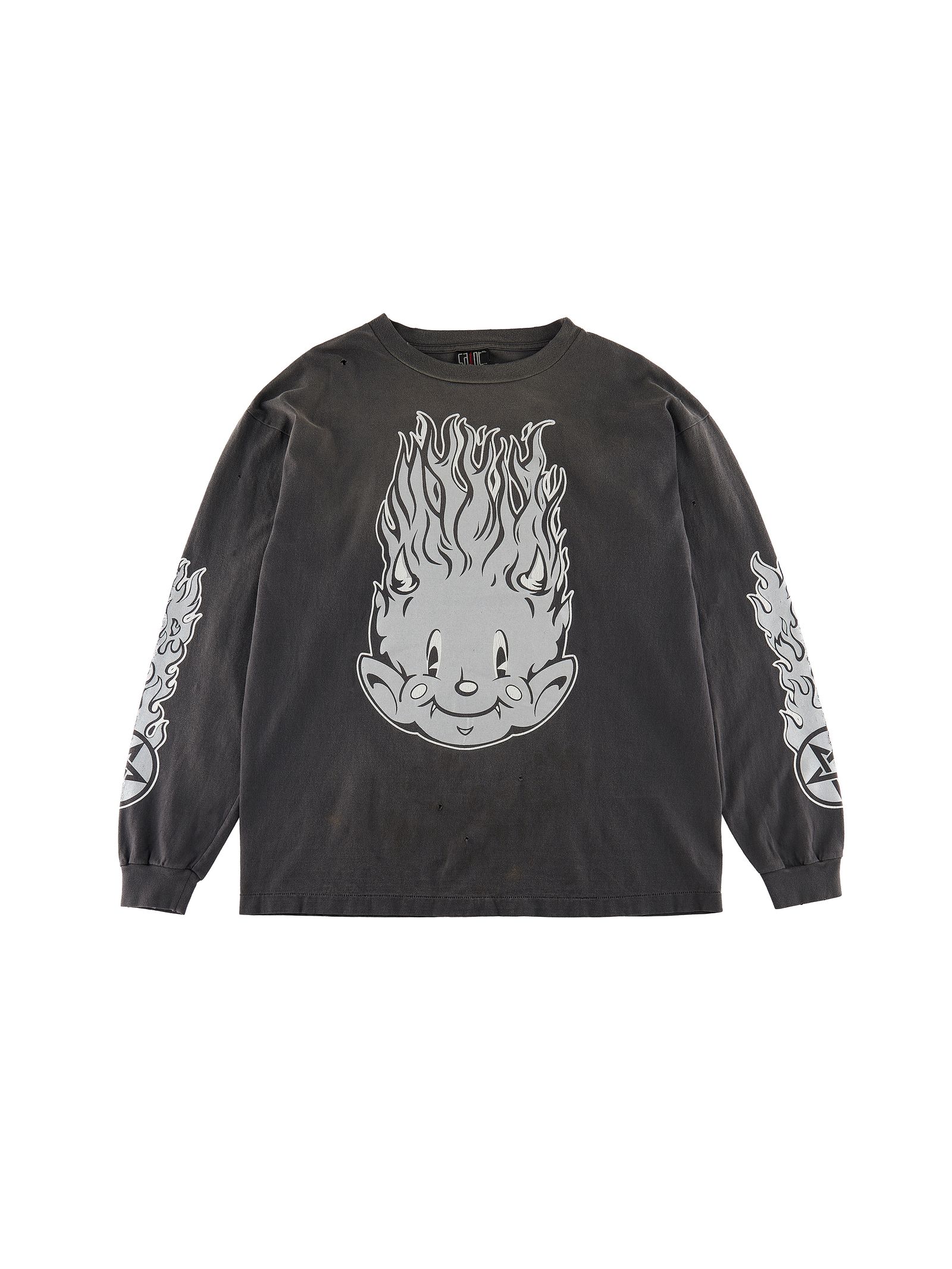 【ラスト1点】 SM-S23-0000-026 / LS TEE / FIRE BABY / カットソー (ブラック) - M