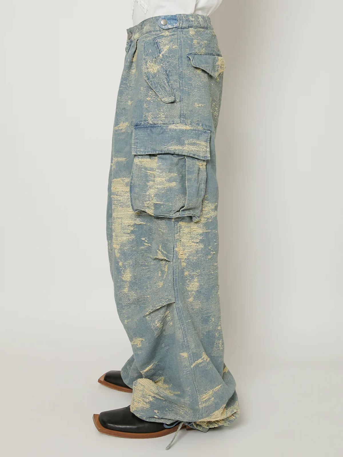 【ラスト1点】TAAKK DENIM CARGO PANTS C#/BLEACH / タークデニム カーゴパンツ  (ブリーチ)