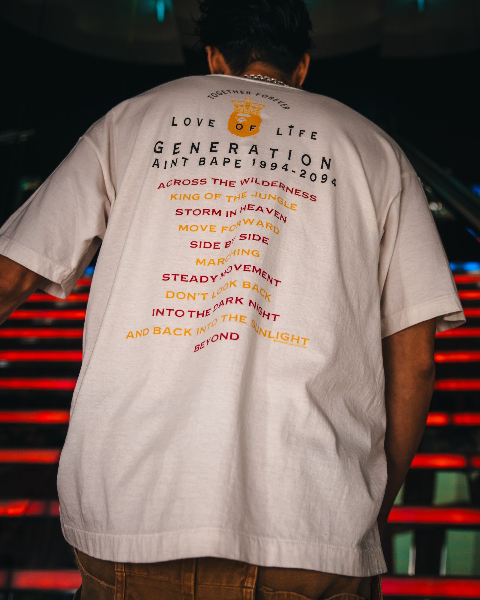 【残りわずか】【コラボ】SM-HR1-0000-C36 / BAPE_SS TEE / GENERATION/WHITE / Tシャツ (ホワイト)