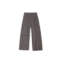 DOLLY, plaid cargos / カーゴパンツ (ブルー/クリーム)