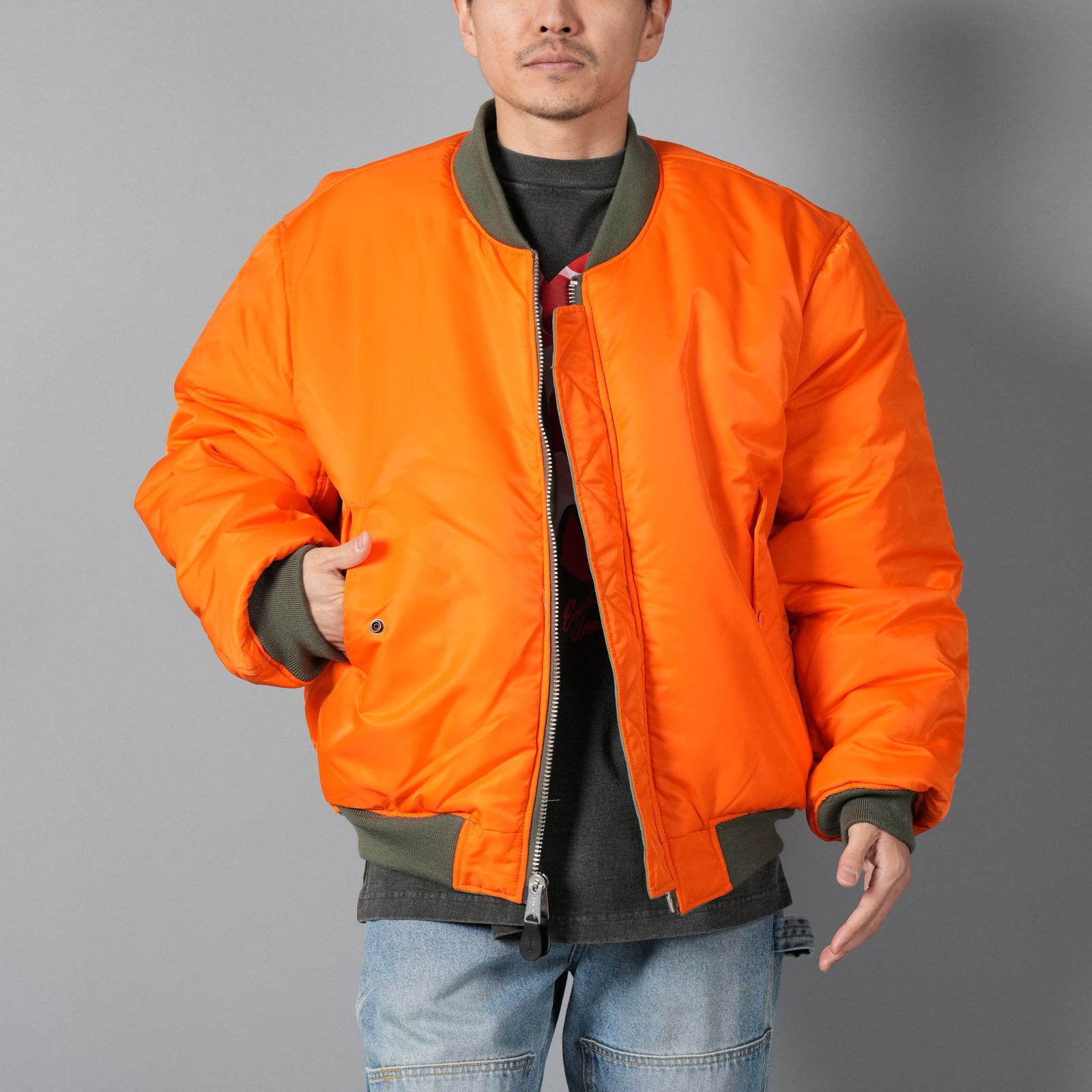 【 】CKJ ファブリックボンバージャケット◆送料無料 ボンバージャケット - モノグラムボンバージャケット | カルバン