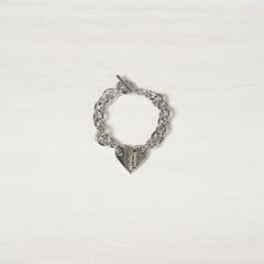 【ラスト1点】Heart Razor Bracelet (Medium Link) / ブレスレット (シルバー)