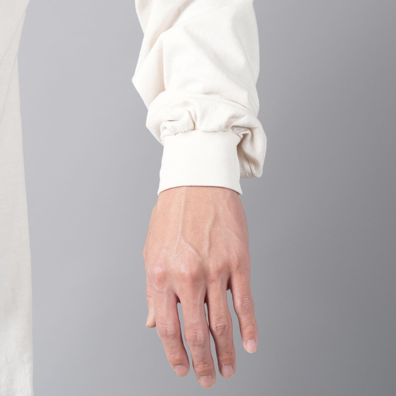 【ラスト1点】SM-YS8-0000-019 / LS TEE / DISTRUCTION / WHITE / カットソー・ロンT  (ホワイト)