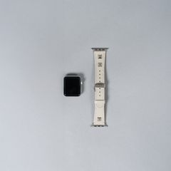 レザーハイブリッドバンド スタッズ for Apple Watch (ホワイトベージュ)