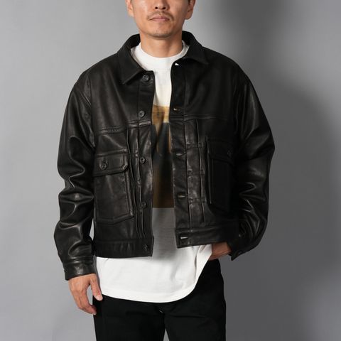 TRUCKER JACKET / トラッカージャケット -Black Luxe- (ブラック)