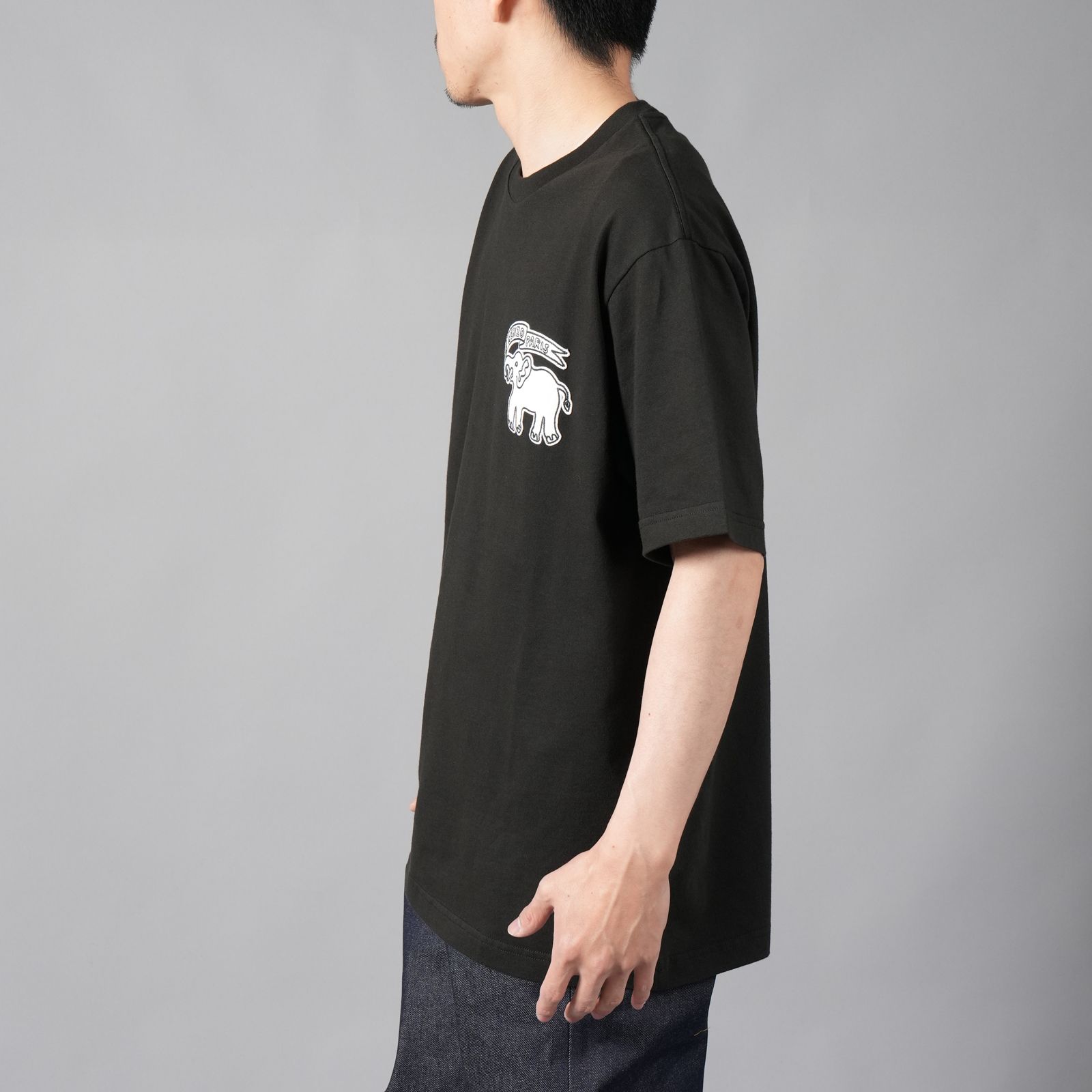 【ラスト1点】ELEPHANT FLAG CLASSIC T-SHIRT / エレファントフラッグ クラシックTシャツ (ブラック)