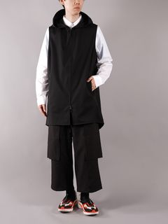 M MADE IN JAPAN HOODED VEST / メイドインジャパン フーデッド ベスト(ブラック)