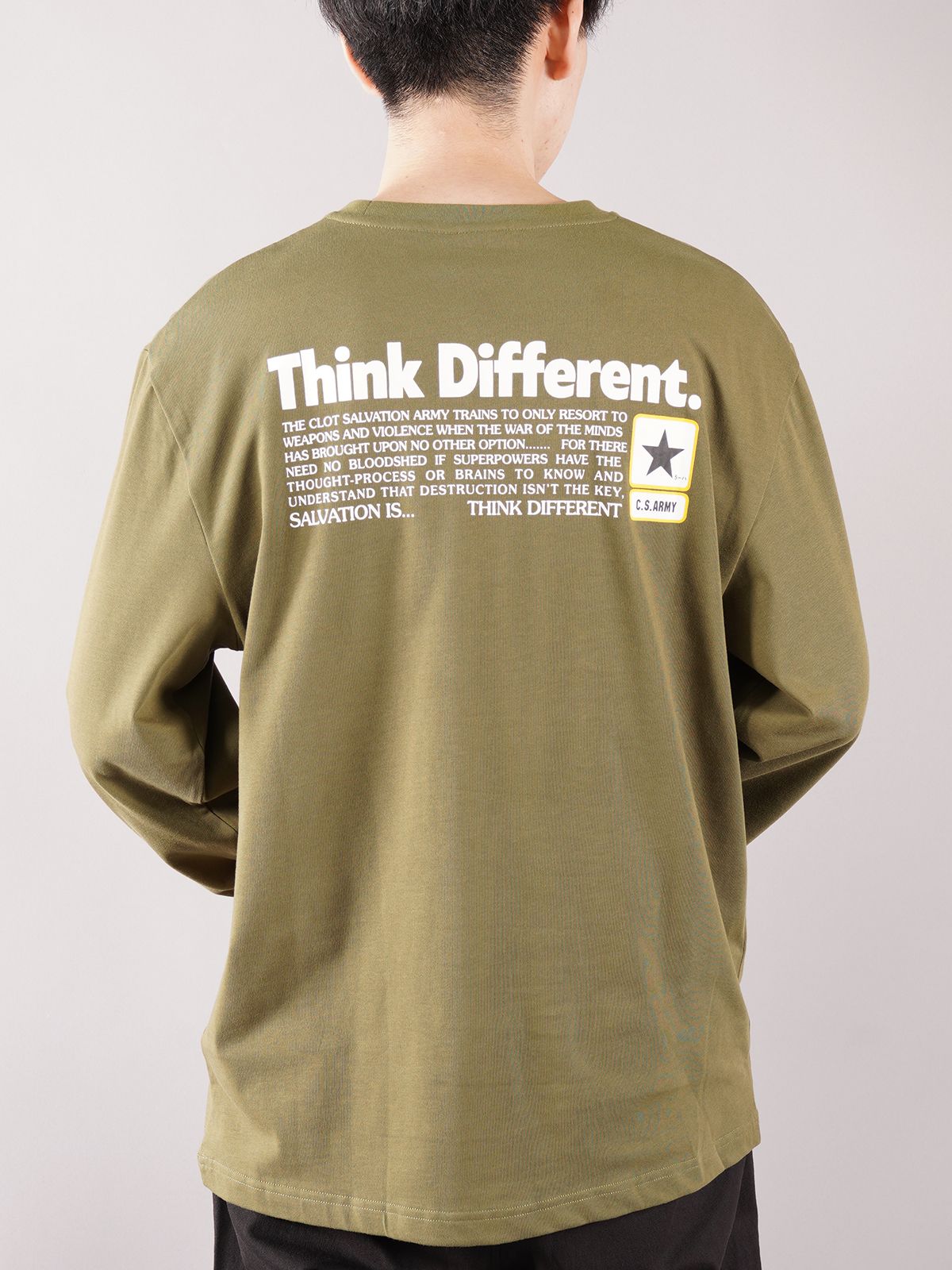 BRAIN L/S TEE / ブレイン ロングスリーブ Tシャツ (グリーン)