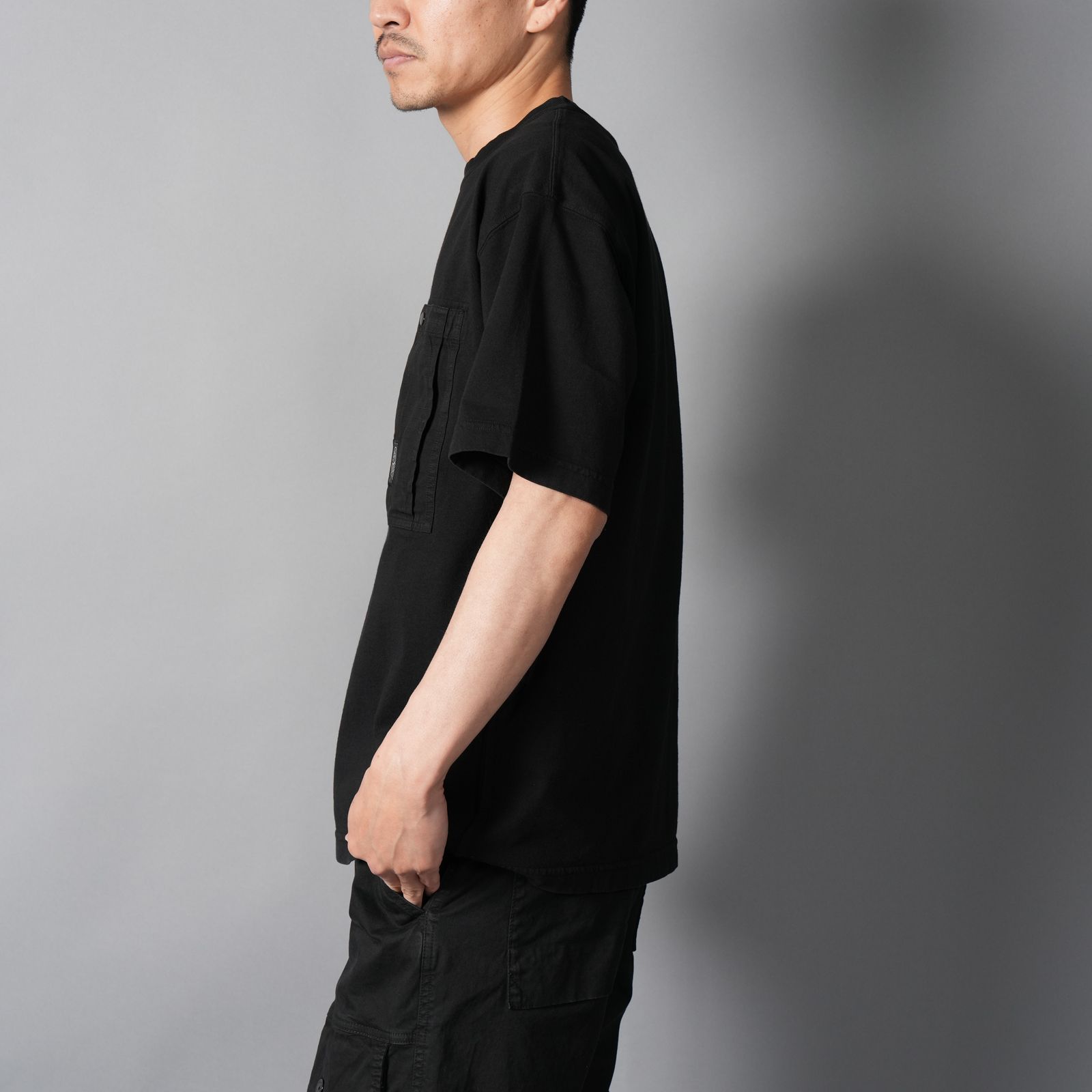 2100004 COMBED ORGANIC COTTON JERSEY / Tシャツ (ブラック)